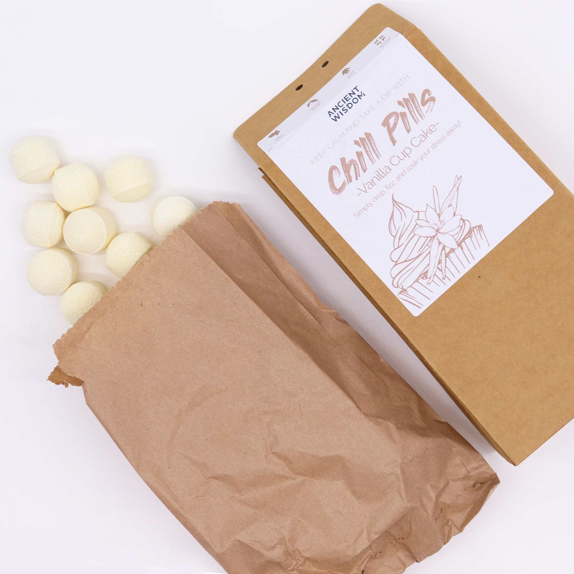 Chill Pills šumivé bomby Vanilla Cup Cake, 350 g - Obrázek 2